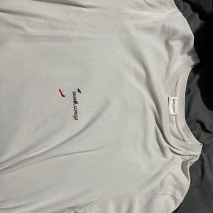 Rive Gauche Organic Cotton Graphic Tee SAINT LAURENT